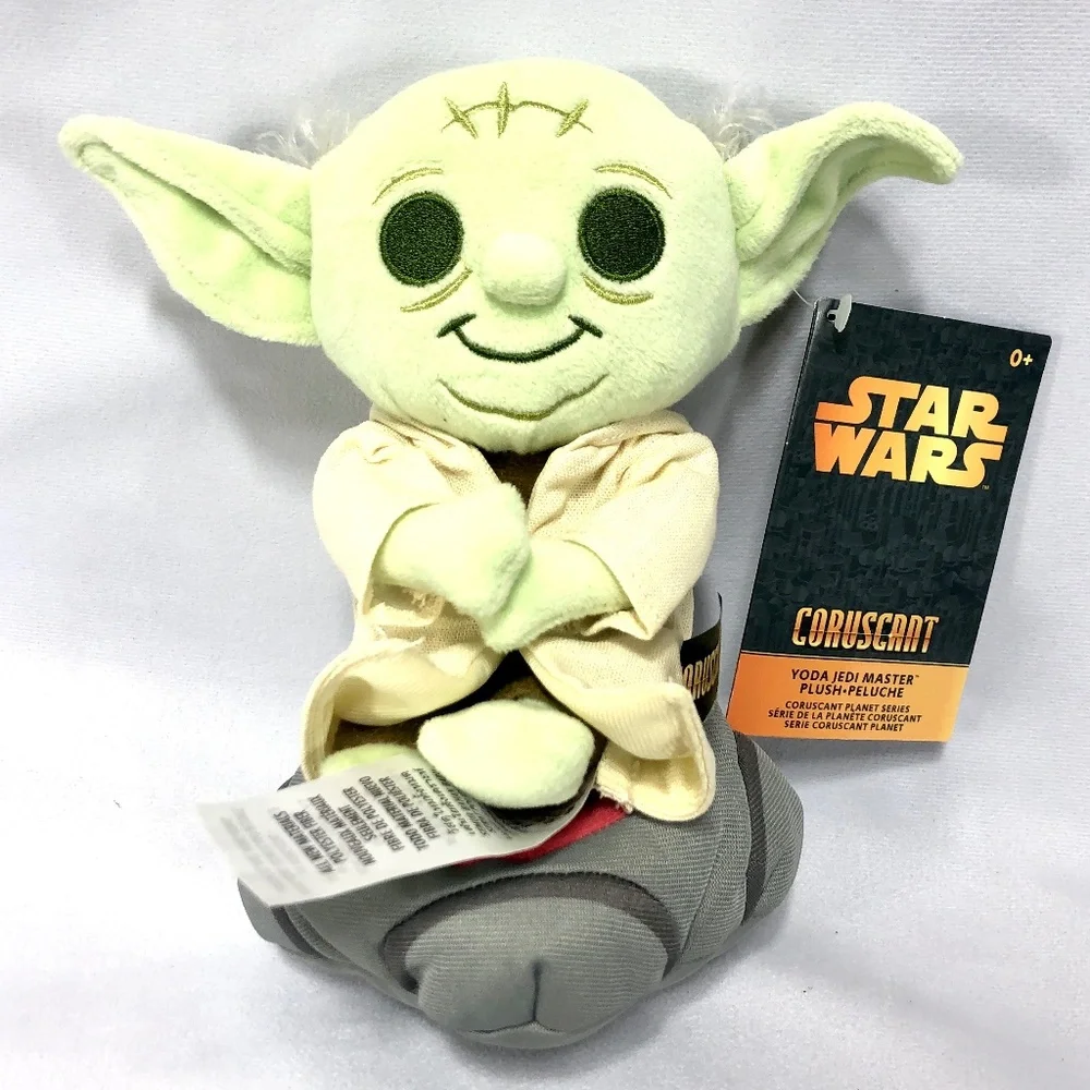 2022 Disney Parks Star Wars Galaxy's Edge Yoda Jedi Master Coruscant 7" Plush - Picture 1 of 5